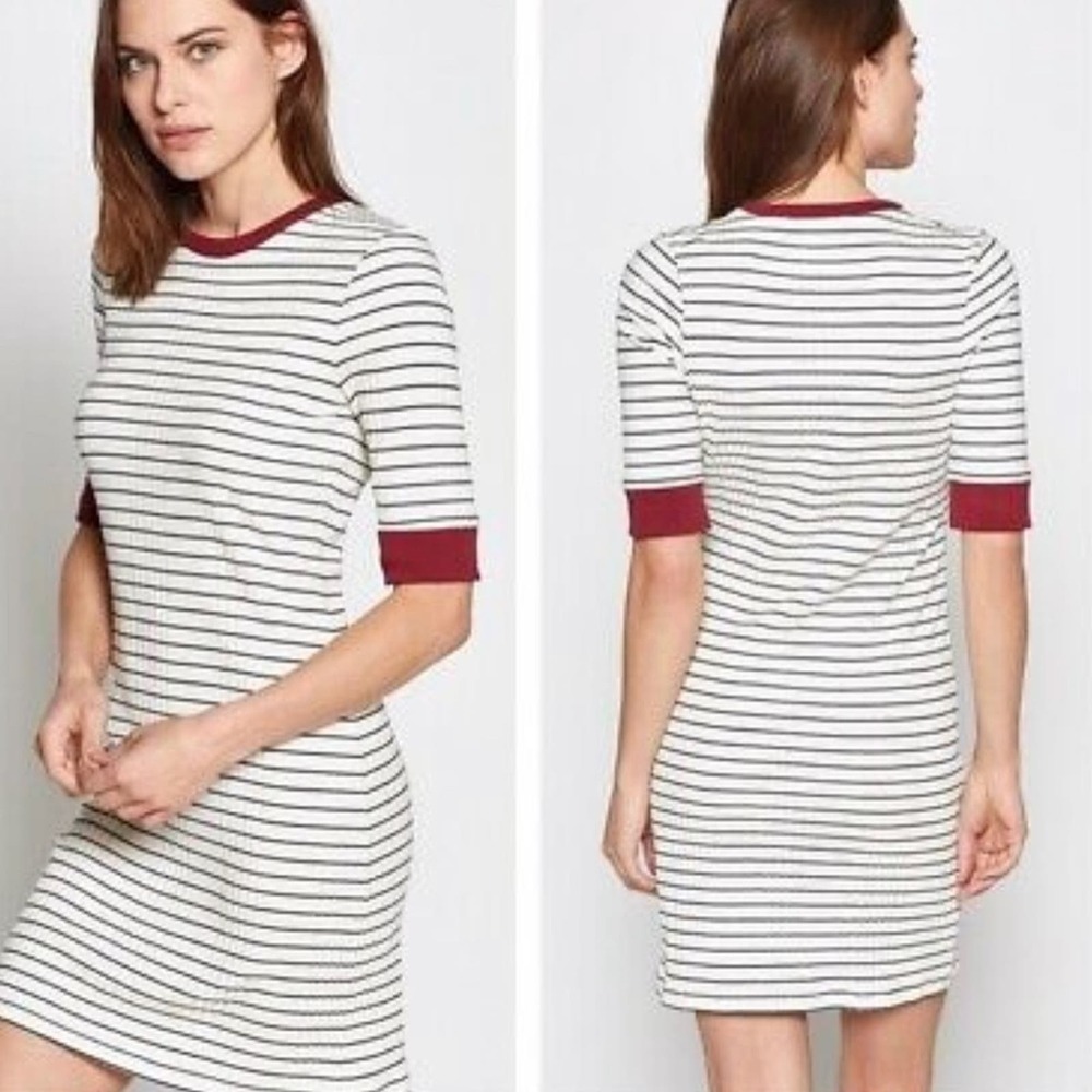 Joie Porcelain Tralena Striped Knit Dress NWT XS